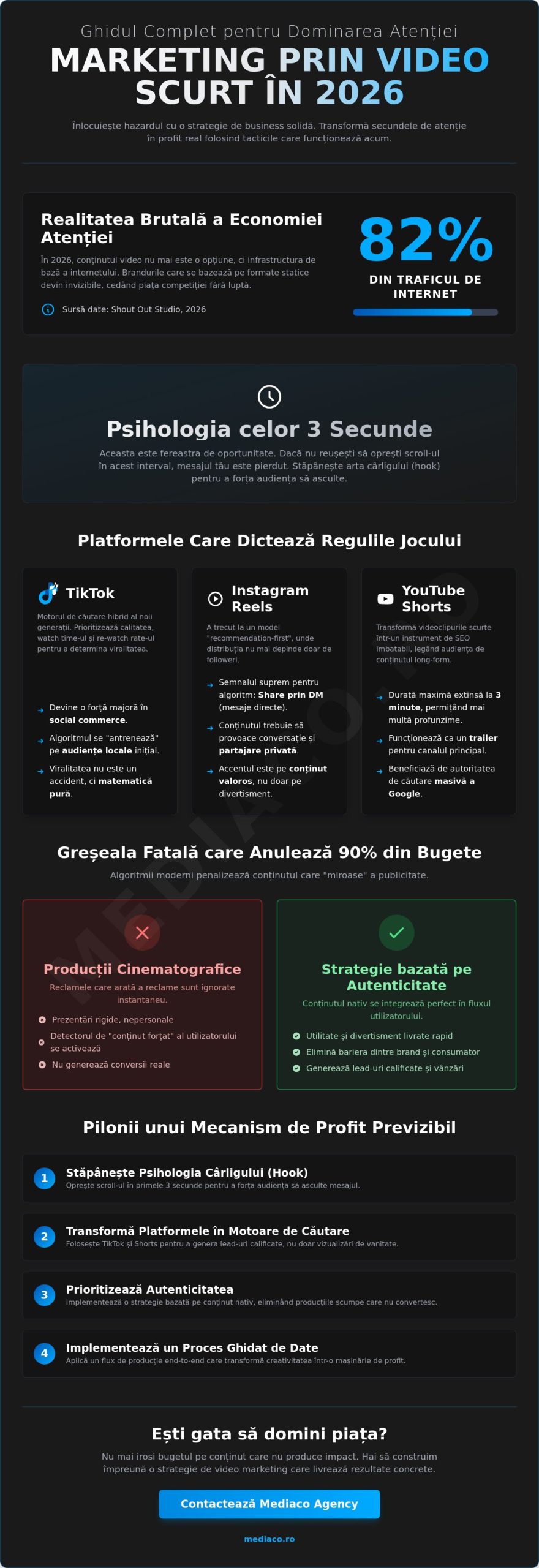 Marketing prin Video Scurt în 2026: Ghidul Complet pentru Dominarea Atenției
